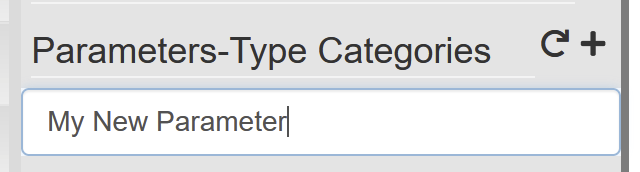 Enter the parameter name