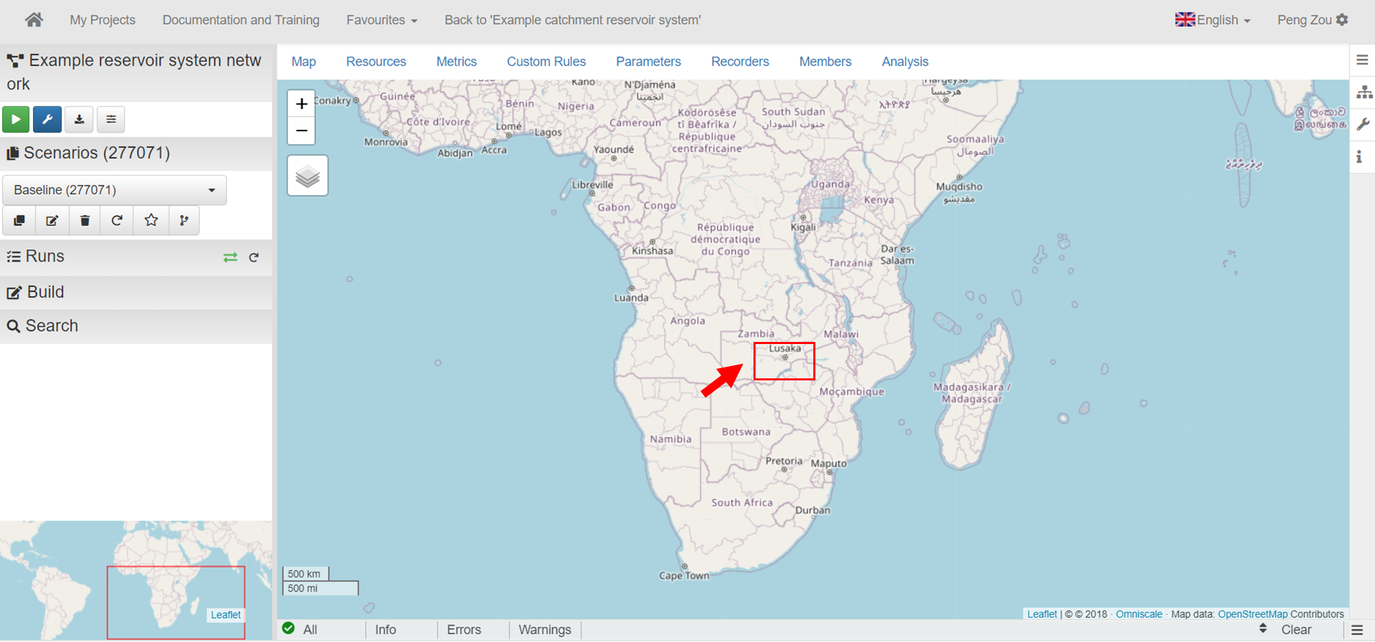 Recommended location for this example