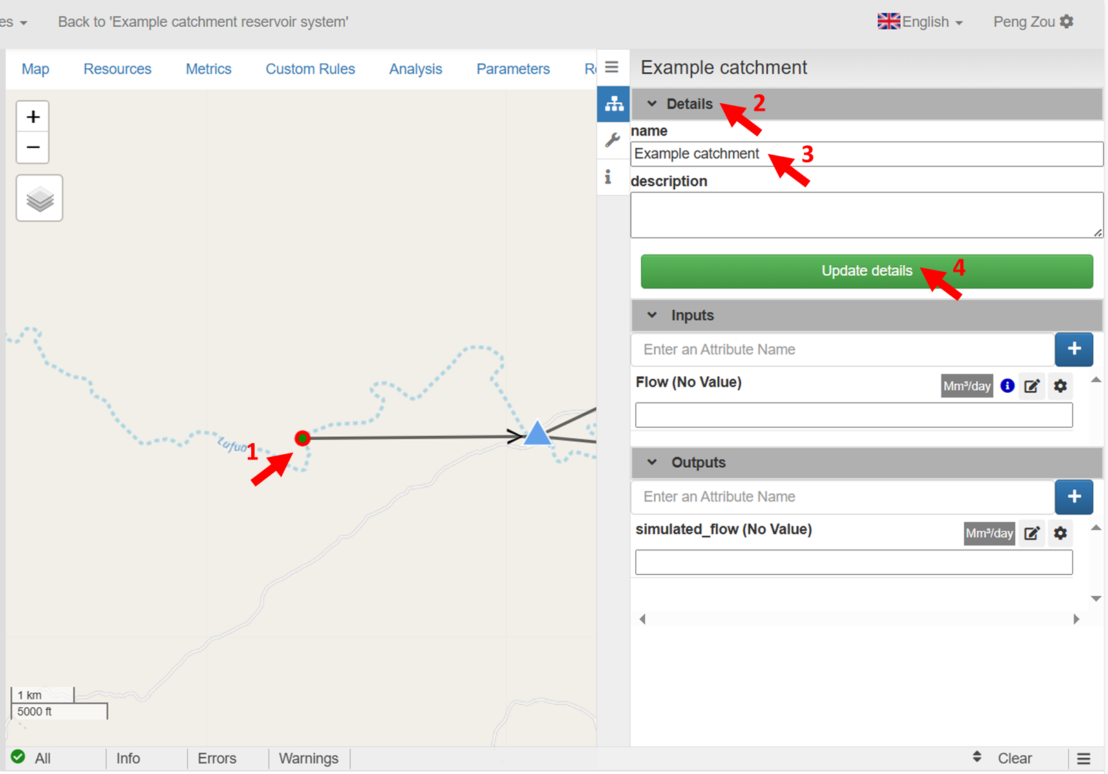 Rename the catchment node