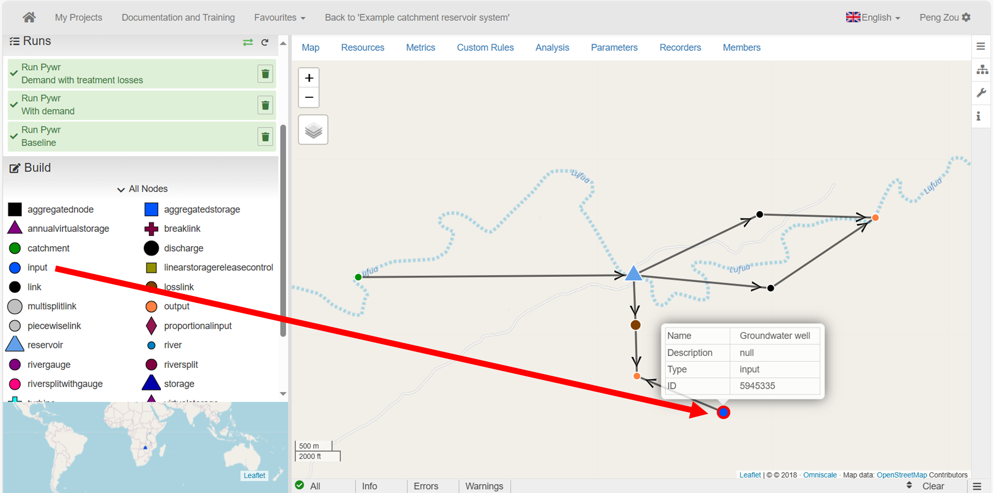 Add groundwater input