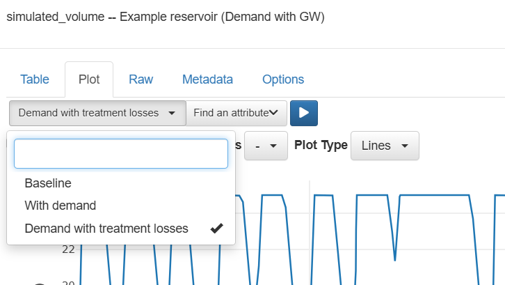Select the scenario to compare